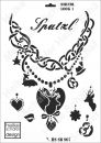 Schablone-Stencil A3 378-0907 Dirndl Look